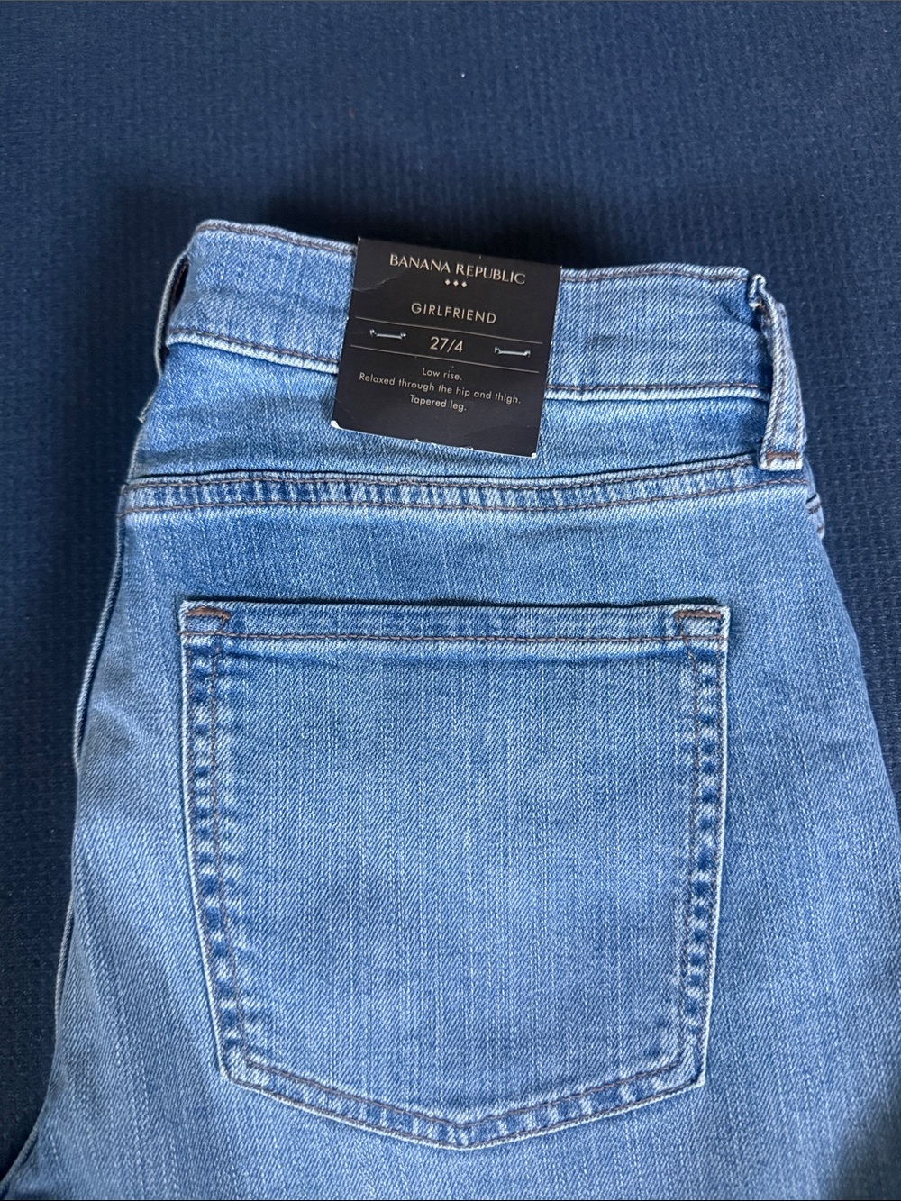 Banana Republic Girlfriend Jeans - Medium Blue Wash